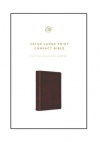 ESV Value Large Print Compact, TruTone Mahogany with Border Design